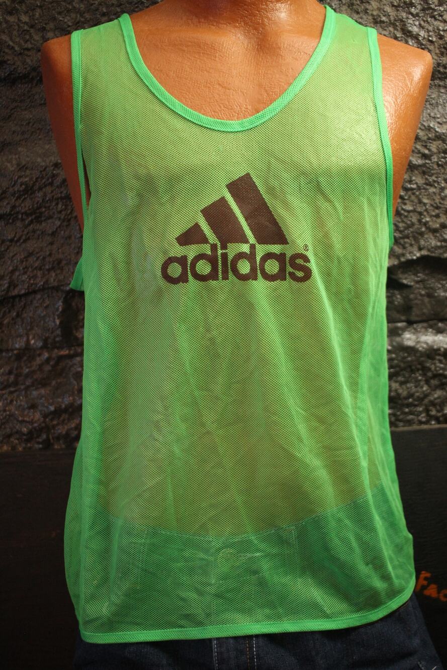 Adidas Green Mesh Training Vest – Men’s Medium – Lightweight Practice Jersey